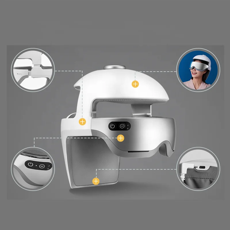 Fashionable Electric Head Massager High Quality Head and Eye Massager with Vibration Relaxation
