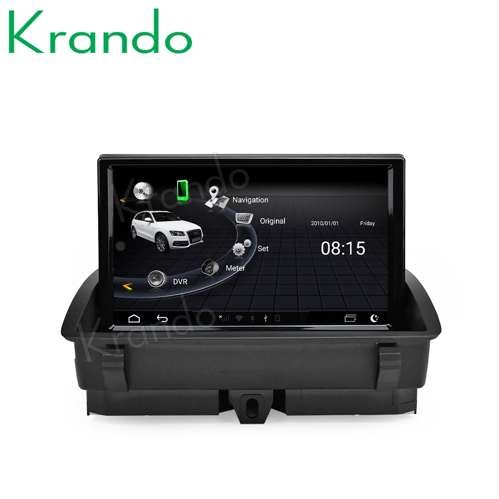  Автомобильный радиоприемник Krando Android 10 0 8 дюймов IPS 8G 128G аудио стерео GPS для Audi Q3 2011-2017 мультимедийный плеер с откидным экраном