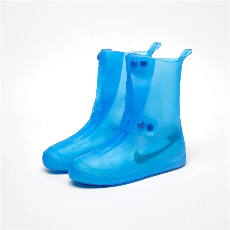 Silicone and boot rain Promo Outdoor Travel Waterproof Shoe Cover Wear Resistant Man Women non-slip Pvc Rain boots