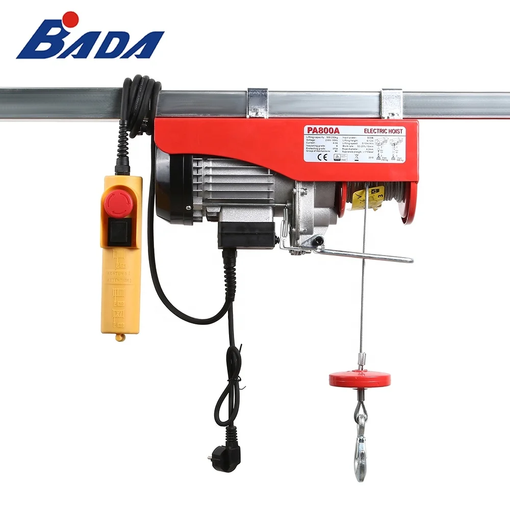 PA800A 400/800kg Capacity lever wire rope electric building hoist