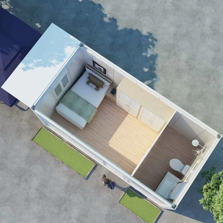 Wholesale Prefab Portable Office Kits Ready To Ship Steel Container Mobile Cabin Pods Tiny Modern Casa Detachable Modular Houses