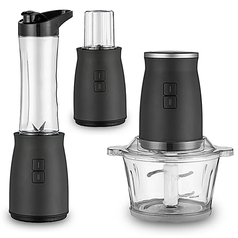 household fruit juicer electric food mixer with glass bowl meat chopper blender