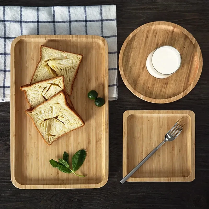 Wholesale price coffee platters decoration serving tray wood kitchen wooden serving tray for food