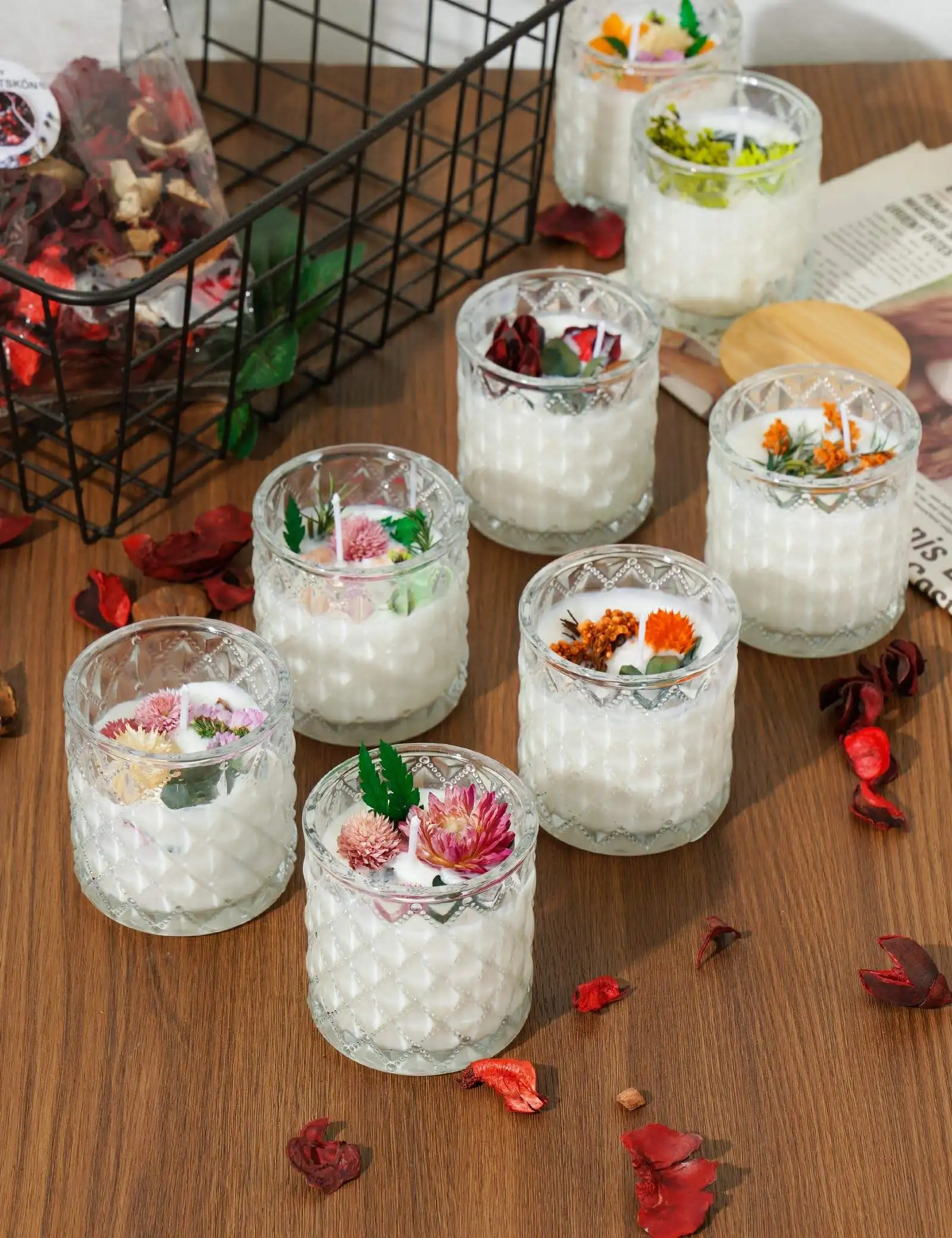 100ml Mini Style Customized Airtight Food Grade Glass Storage Jam Jar With Metal Split Lid