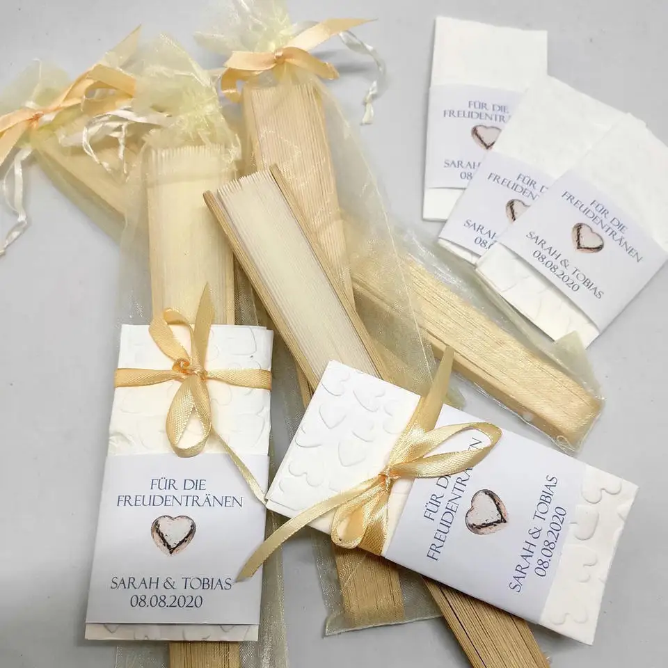 Nicro Return Gift Kit Party Decoration Dance Performance Napkin Foldable Hand Fan White European Style Retro Lace Bridal Shower