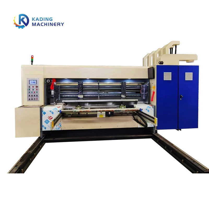 High Feeding Speed Corrugated Paperboard Boxes Printer With Automatic Die Cutter And Slotter