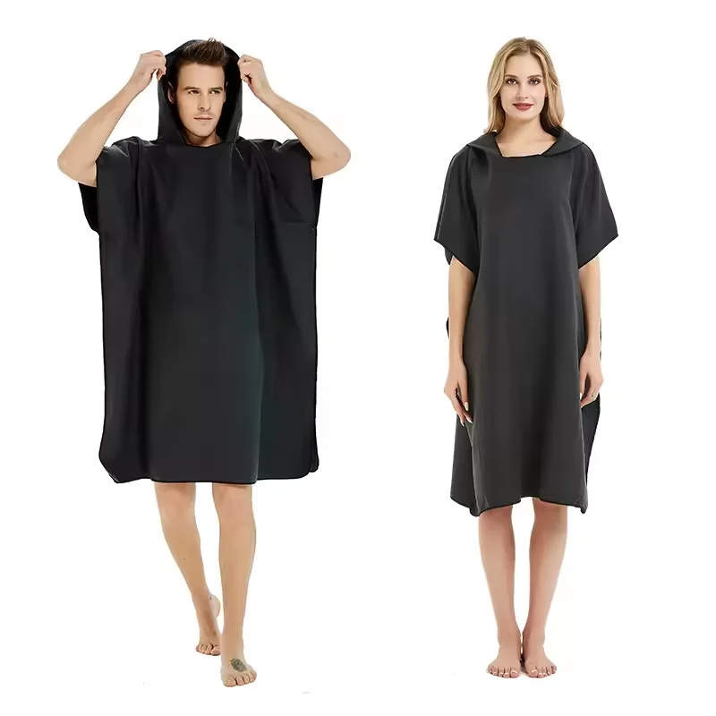 Wholesale surf poncho printed hooded beach towel for adult
