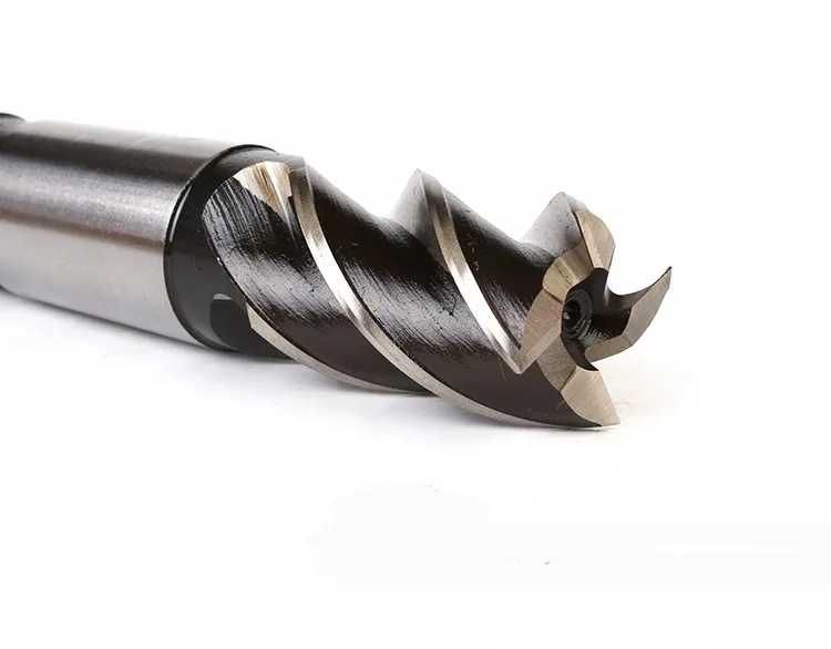 HSS straight shank 3 flute black and white end mills M2 milling cutter