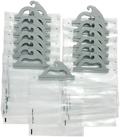 Large Hook Hanging Storage Bags, Headphone - Reusable, Waterproof & Dustproof - Ideal for Classroom, Library, and Pharmacy Use