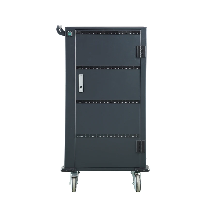 64 Way Metal Door DC Charging Cabinet Tablet Charging Cart With Handle Lock Educational Equipment