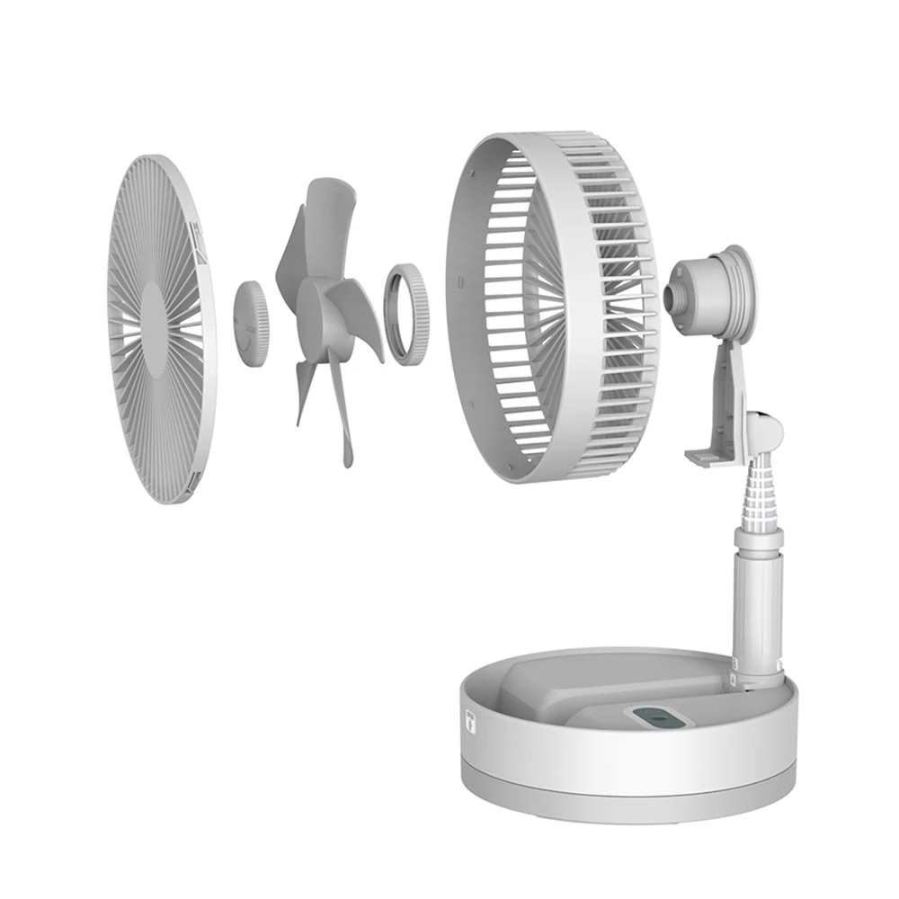 New arrival Folding Telescopic Table Fan USB Rechargeable electric charging Fan Air Cooling Standing Fans