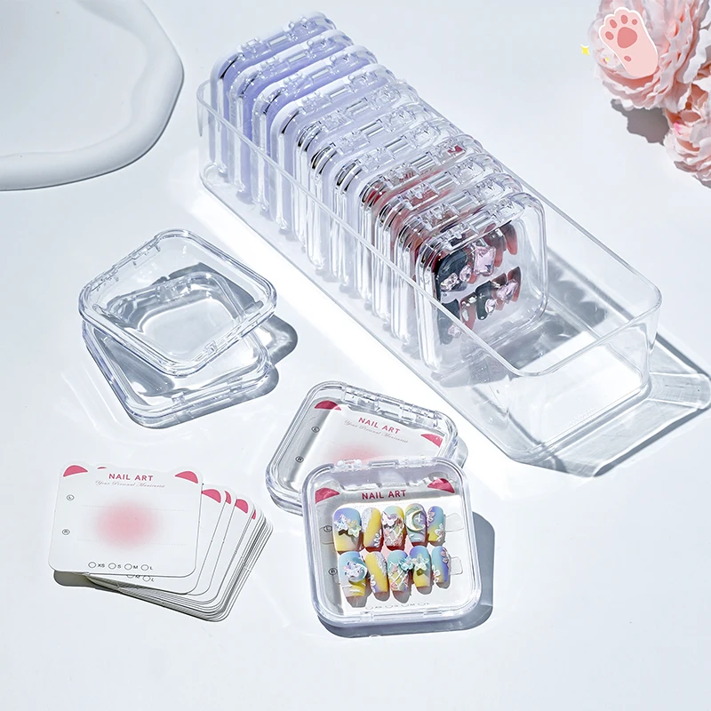 Hot Selling Storage Box Sets Press On Nail Packaging Box Reusable Acrylic Multi-purpose Drawer