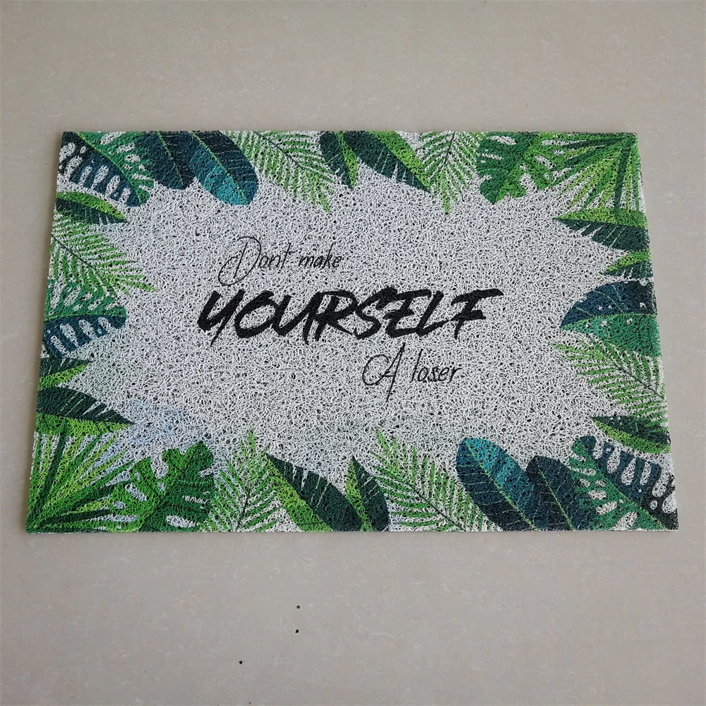 UV Digital Printing floor mat Big size Customize Finished Carpet rubber PVC  Door Mat floor cushion rubber floor mat