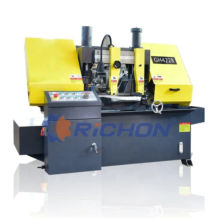 GH4228 Horizontal Band Saw for Metal Cutting Machine Semi Automatic double column hydraulic Band Saw machine