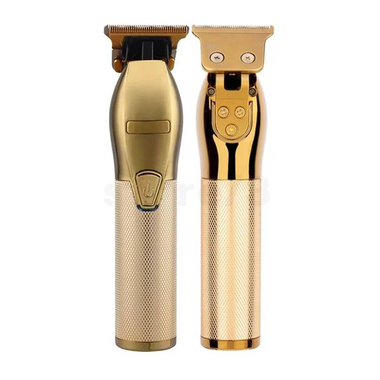 Gold Barber Shop Grooming Edge Cutter Hair Cutting Machine Cordless Hair Clipper Hair Trimmer Rechargeable Electric Clippers