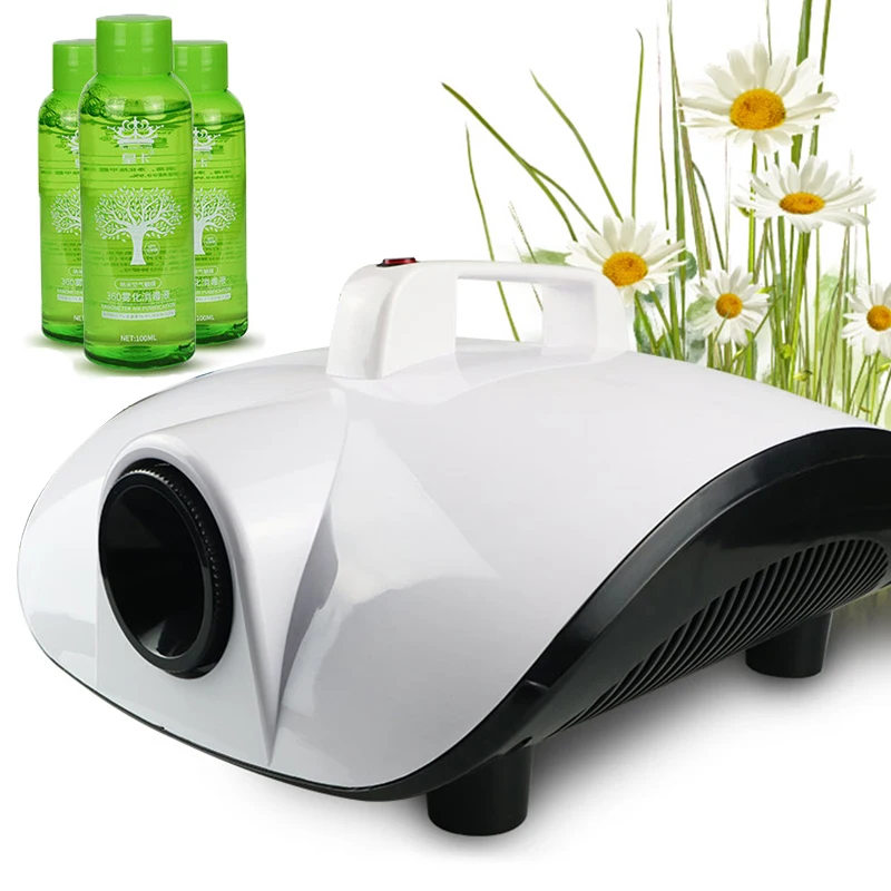 Custom Logo Atomization Sterilizer Kill Virus Remove Peculiar Smell 900W Fog Machine Good Use For Car Room Office
