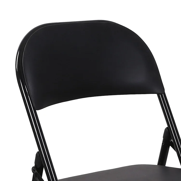 Wholesale Cheap Black Metal Folding Chair Folding Metal Chair