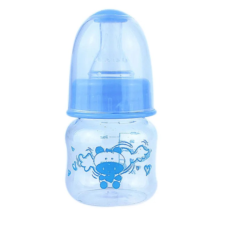 Wholesale cartoon pattern printed anti colic plastic pp pc 2 oz leak proof feeding bottles newborn baby milk bottle 60ml