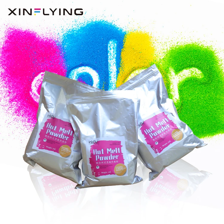 XinFlying USA Warehouse DTF Hot Melt Powder Adhesive Glue for T-shirt Printing DTF Printer Heat Transfer Printing Machine