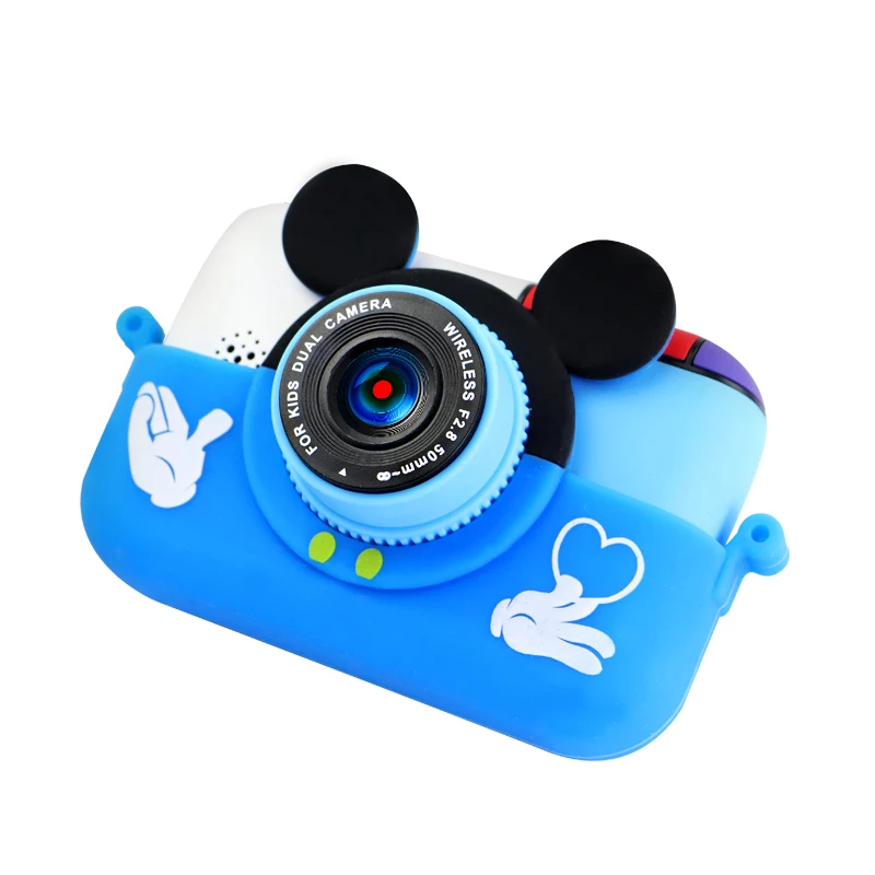 X18 cute Mini Cartoon Camera 2.4 Inch Kids Camera for Kids Child Toy with Multi-color Case