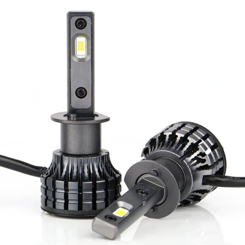 Cheapround 48W 5500LM auto motorcycle mini h7 h11 h4 h1 led headlights 80W 8000LM for Auto Car