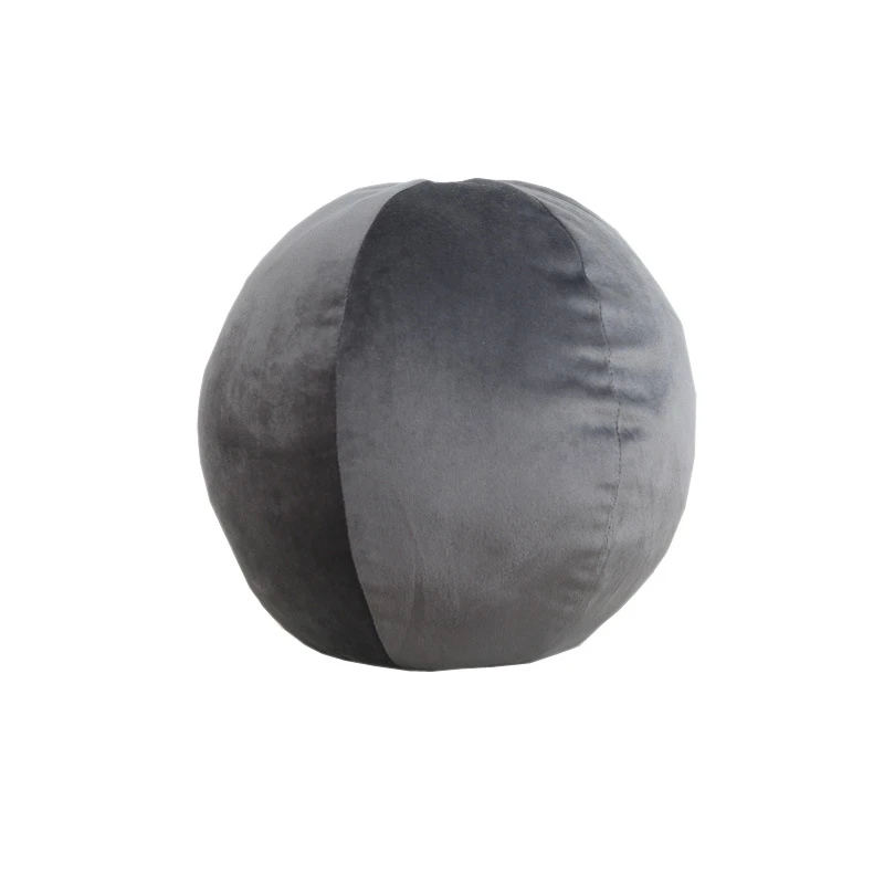 Internet famous ball shaped velvet pillow, Nordic light luxury ball shaped cushion, home good item