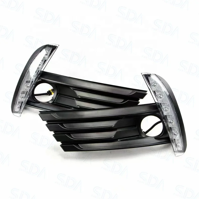 FORSIDA  FOR TOYOTA COROLLA 2017-2018 LED Light Bar DRL Daylight Day Time Running Light Fog Lamp Cover w/Wiring