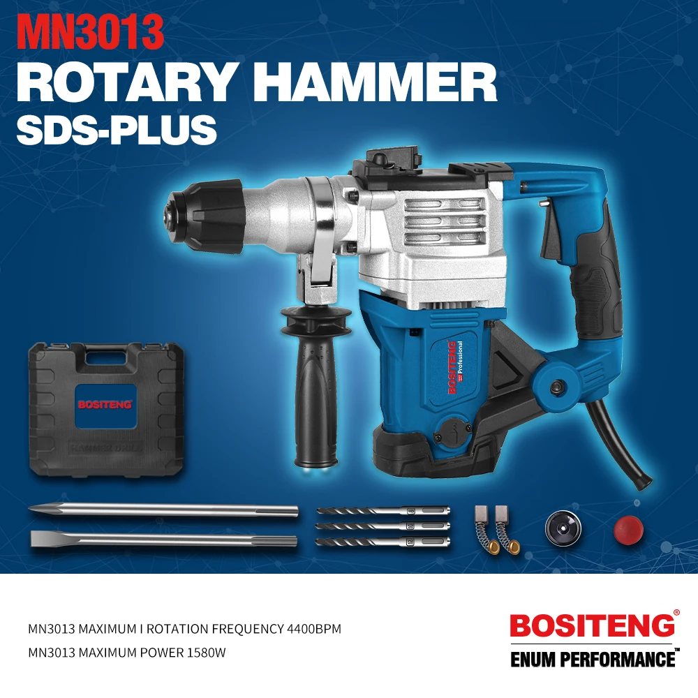 20V Portable Electric SDS Plus Cordless Breaker DIY Grade Rotary Hammer Drill with Lithium Battery Max Drilling Diameter 28mm