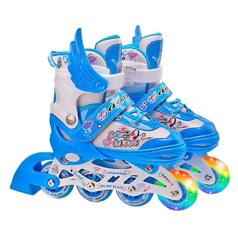 GX-1508 inline skates pink color skating shoes fairytale style inline skate with wings