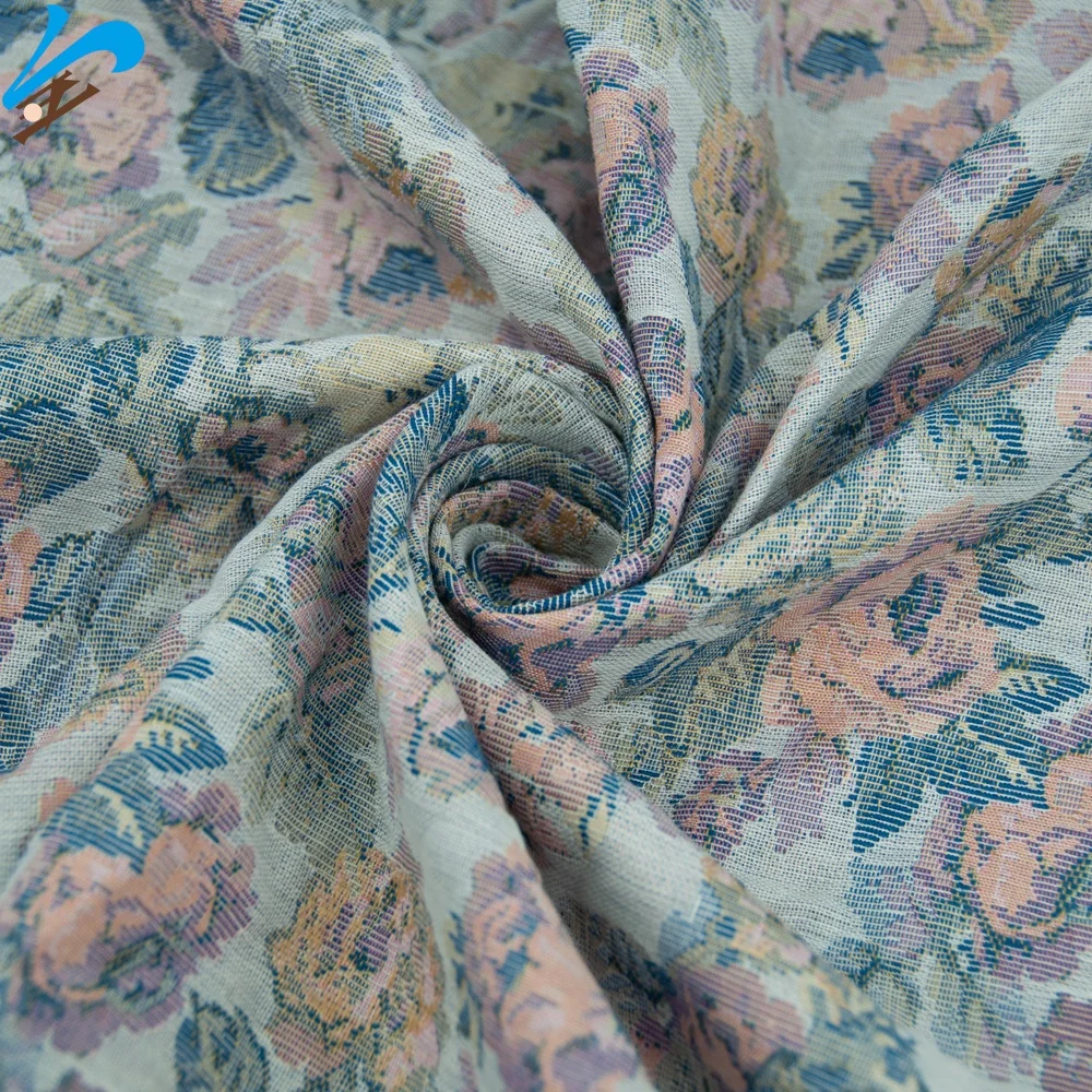 Jindian 2023 Jacquard 53%Polyester 47%Cotton Fabric Used For Girls Clothing Sets  Fabric For Clothing