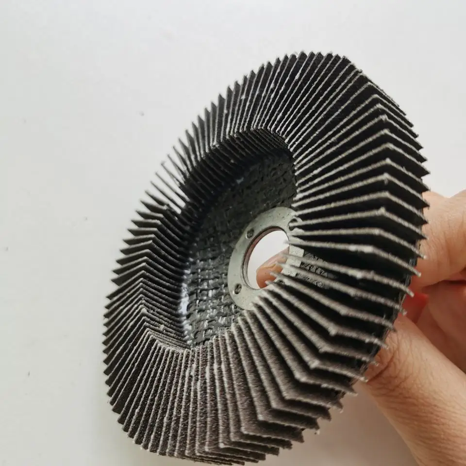 calcined aluminum oxide abrasive non-wovenvertical deburring materials vertical flap disc