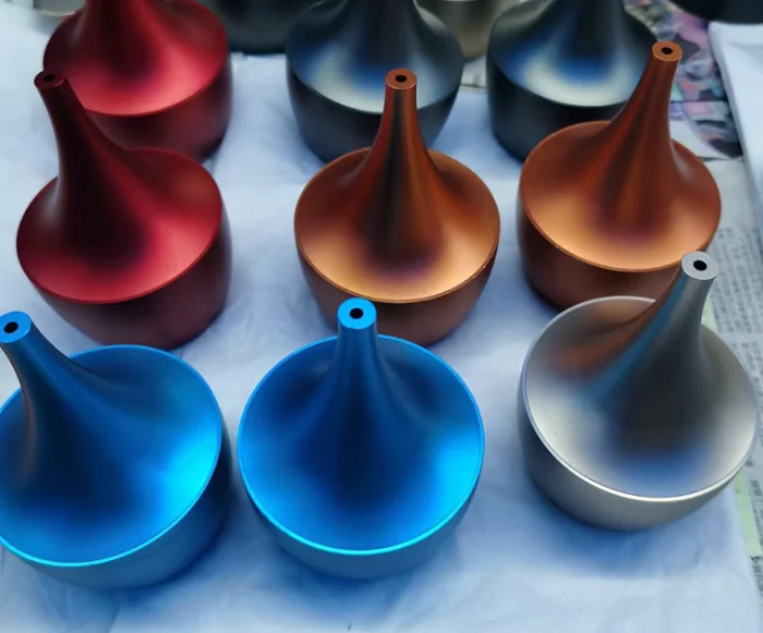 Cheap turning and milling CNC center anodized and sandblasted aluminum parts