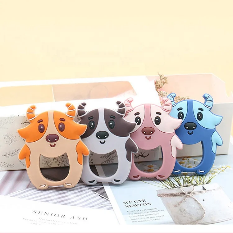 OEM/ODM без BPA, Хэллоуин, животные, сенсорные забавные игрушки для прорезывания зубов, новый детский силиконовый Прорезыватель