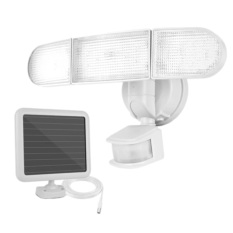 Professional manufacture cheap waterproof 3 Head Home Outdoor Motion Sensor Led Solar Security Lights