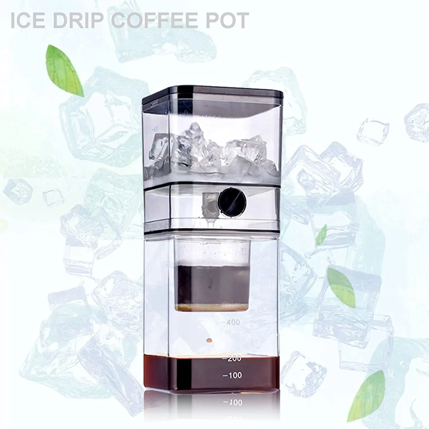 Coffee Machine Ice Drip Pot Portable Maker Cold Brew Dripper Iced Brewer Manual Integrated Stainless Steel FilterOther