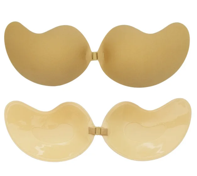 Strapless Adhesive Bra Self Adhesive Nipple Breast Pasties Cover Reusable Silicone Invisible women Bra