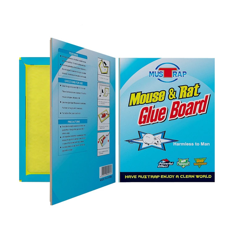 factory wholesale mouse trap paper sticky glue board pest trap sticker rodent repellant control glue mouse traps