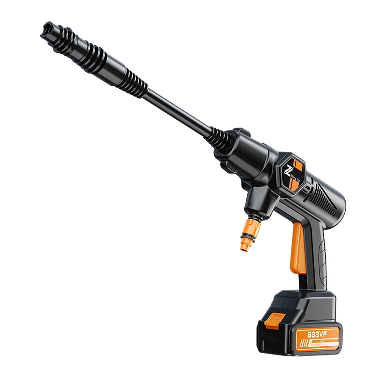 Wireless High Pressure car washer wash machine 888vf battery 300w car wash gun