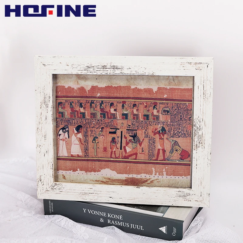 factory selling cheap custom wholesale decoration white hanging and standing photo frame fashion rustic