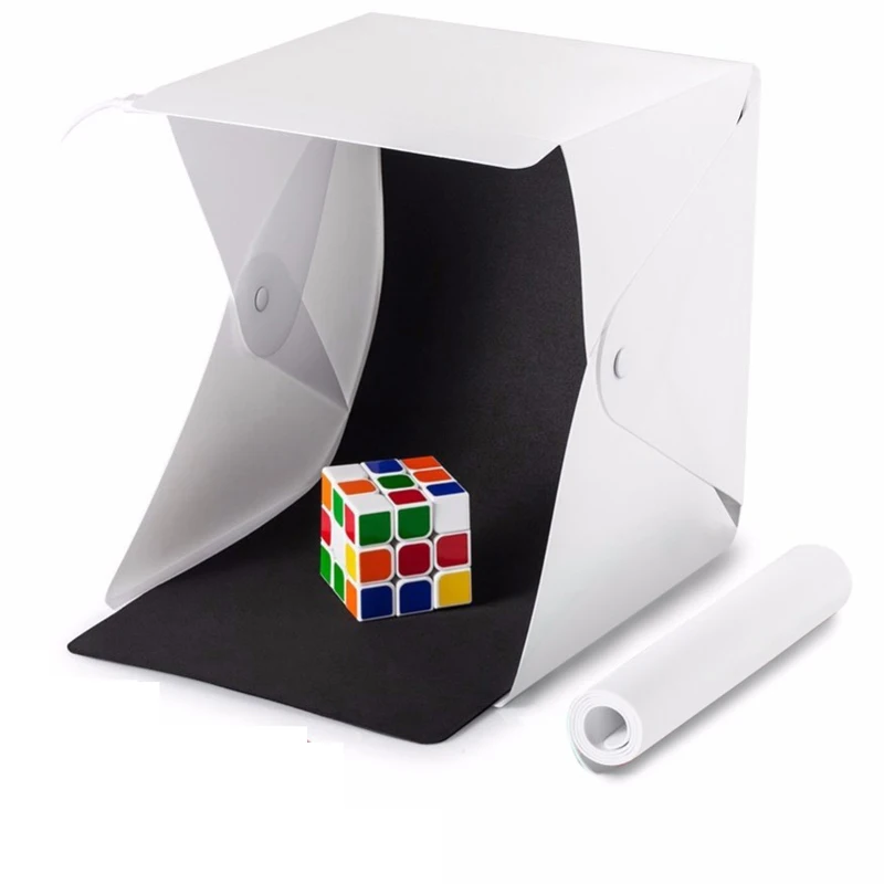 Good selling 22*23*24cm Wholesale portable photography props led mini studio photo lighting box