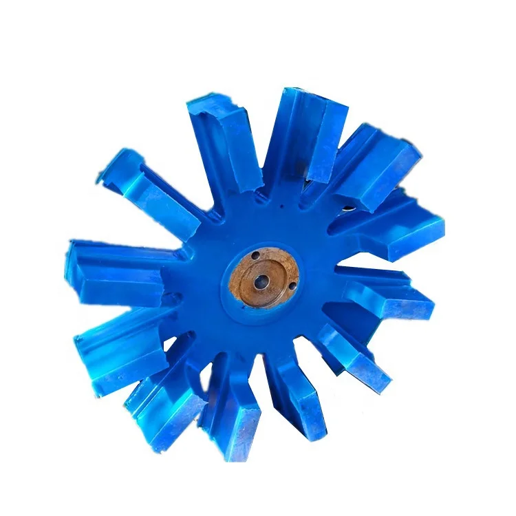 Wholesale high quality 12 blades impeller polyurethane rotor PU impeller