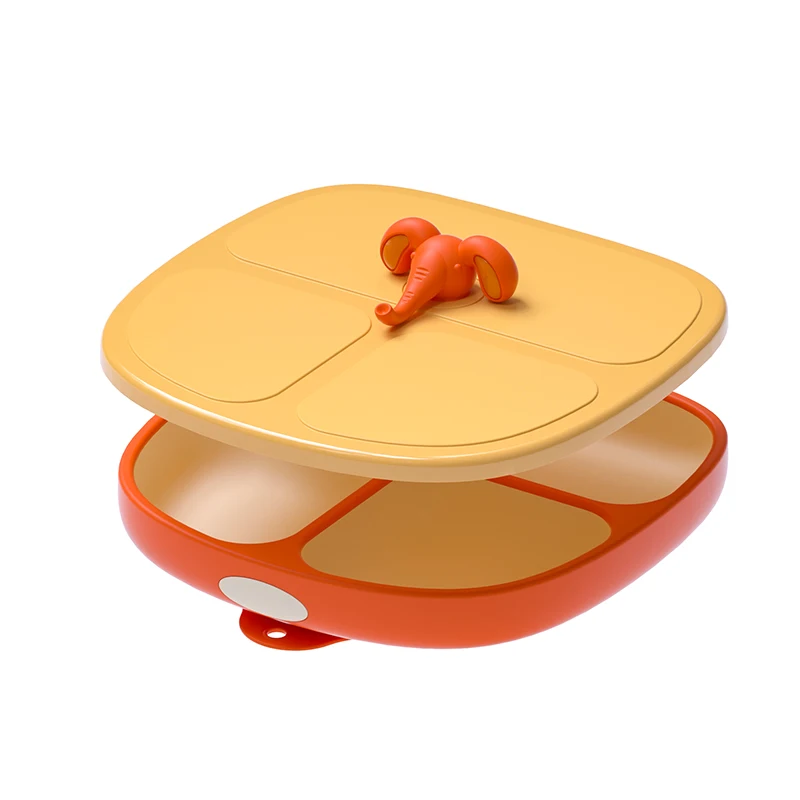 BPA-Free 350ml Silicone Bowl with Lid Food Grade Silica Gel Dish for Baby and Kids Safe for Daily Feeding