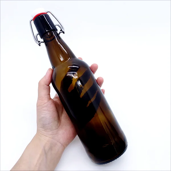 Wholesale 8 oz Swing Top Glass Bottles With Stoppers for Juicing Vanilla Sauces Oils 240ml 250ml 240 250 Cc ml Gram