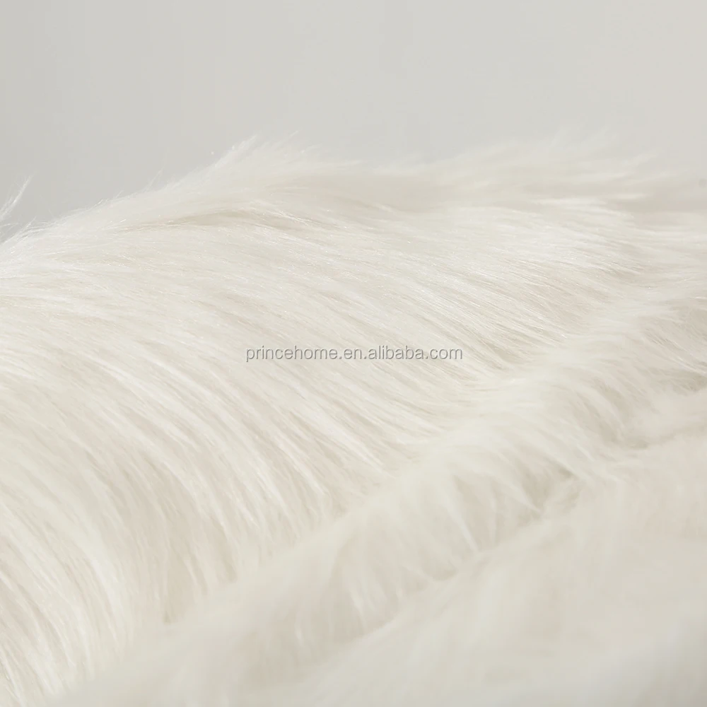 Super Soft White Faux Fur Warm Elegant Cozy Throw Blanket for Bed Sofa Blanket Gift