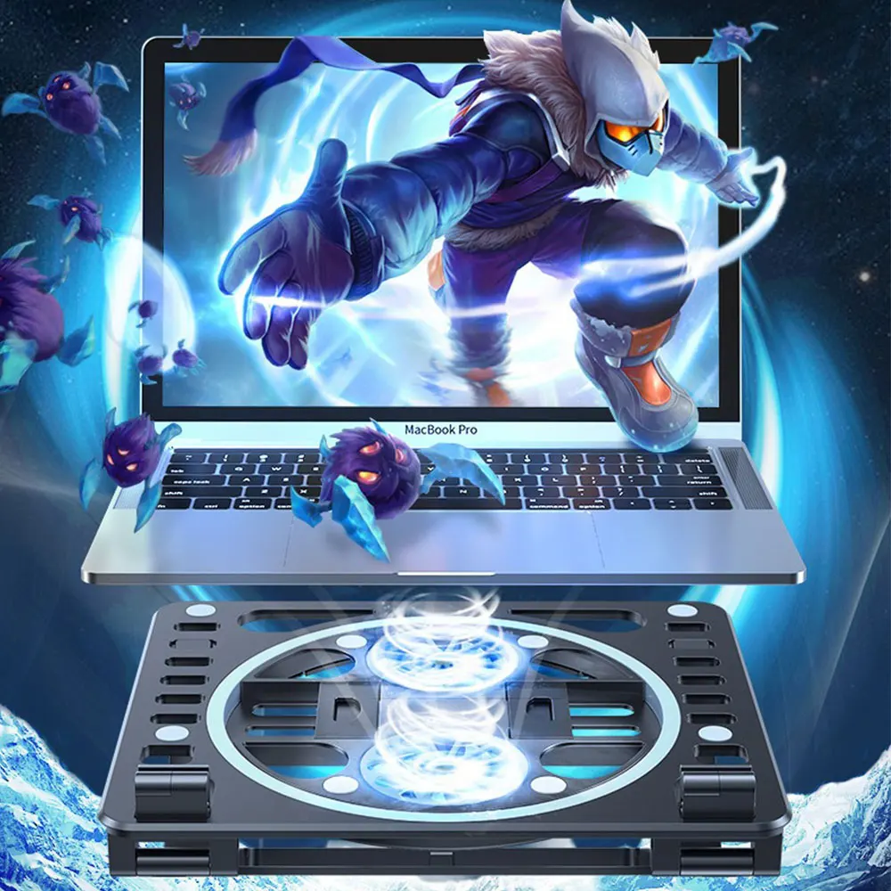 Laptop Cooling Pad Cooler Usb Double Fan Portable Laptop Cooling Table