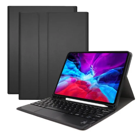 Touchpad BT Keyboard Case with Pencil Holder for ipad Pro 12.9 inch Wireless Keyboard Case for Ipad Pro 12.9 2021 2020 2018