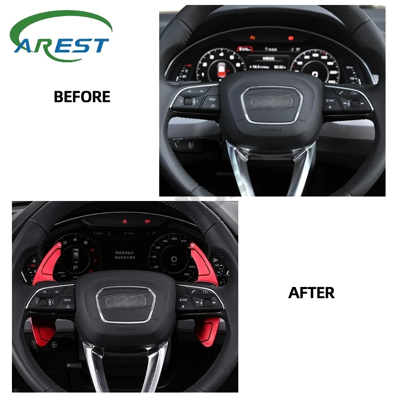 Shift Paddle Shifter Extension for Audi A3 A4L A5 A6 A7 A8 S5 Q7 TT 2012 2013 2014 2015 2016 Steering Wheel Car Accessories