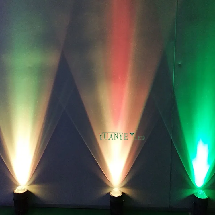 Dc 12V 24V Rgbw Led Spot Light 10W 12W With Built in Dmx512 Black Finish for Garden Decoration