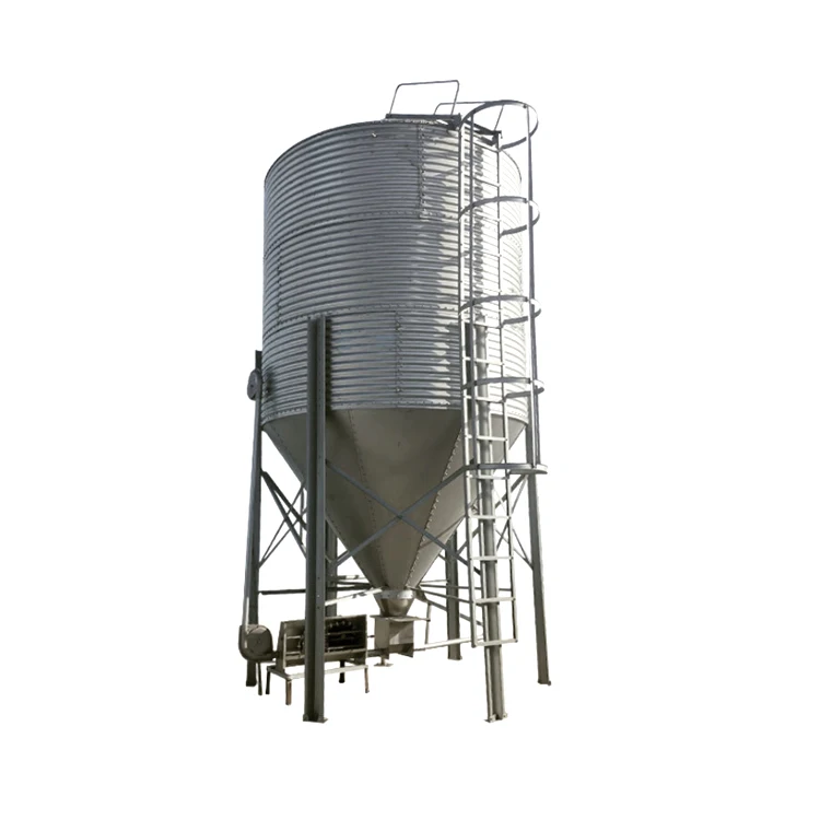 piggery hot-dip galvanized auger silo tank poultry swine house equipment feed making bin
