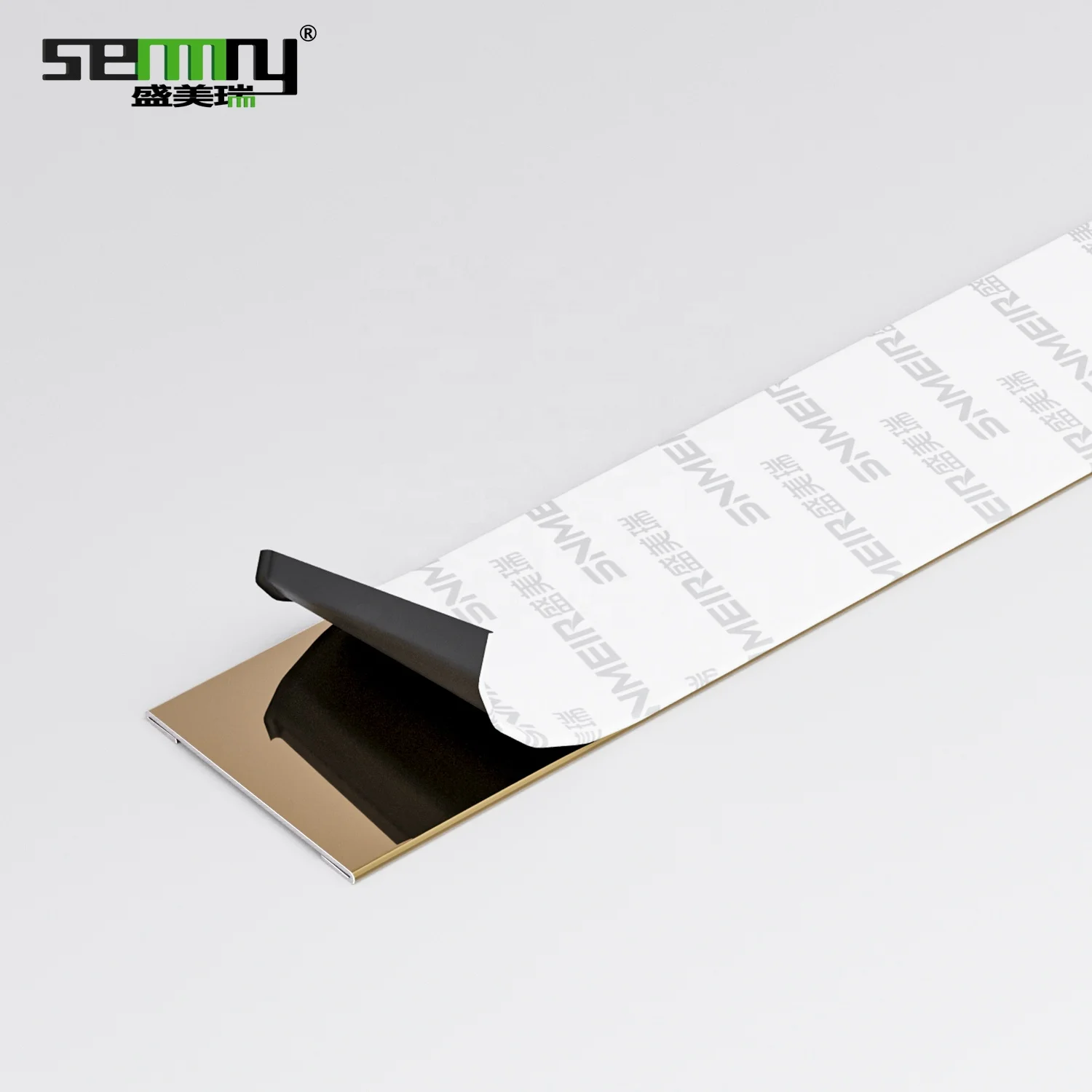 Stainless Steel flat Shape Tile Trim Bathroom Ceramic Tile Profile Tile trims for engineered renovation projects